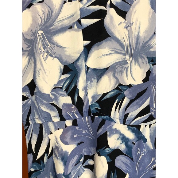 Y2K RABBIT RABBIT RABBIT Floral Lily Print Drop Waist Short Sleeve Dress S-M - Picture 8 of 8